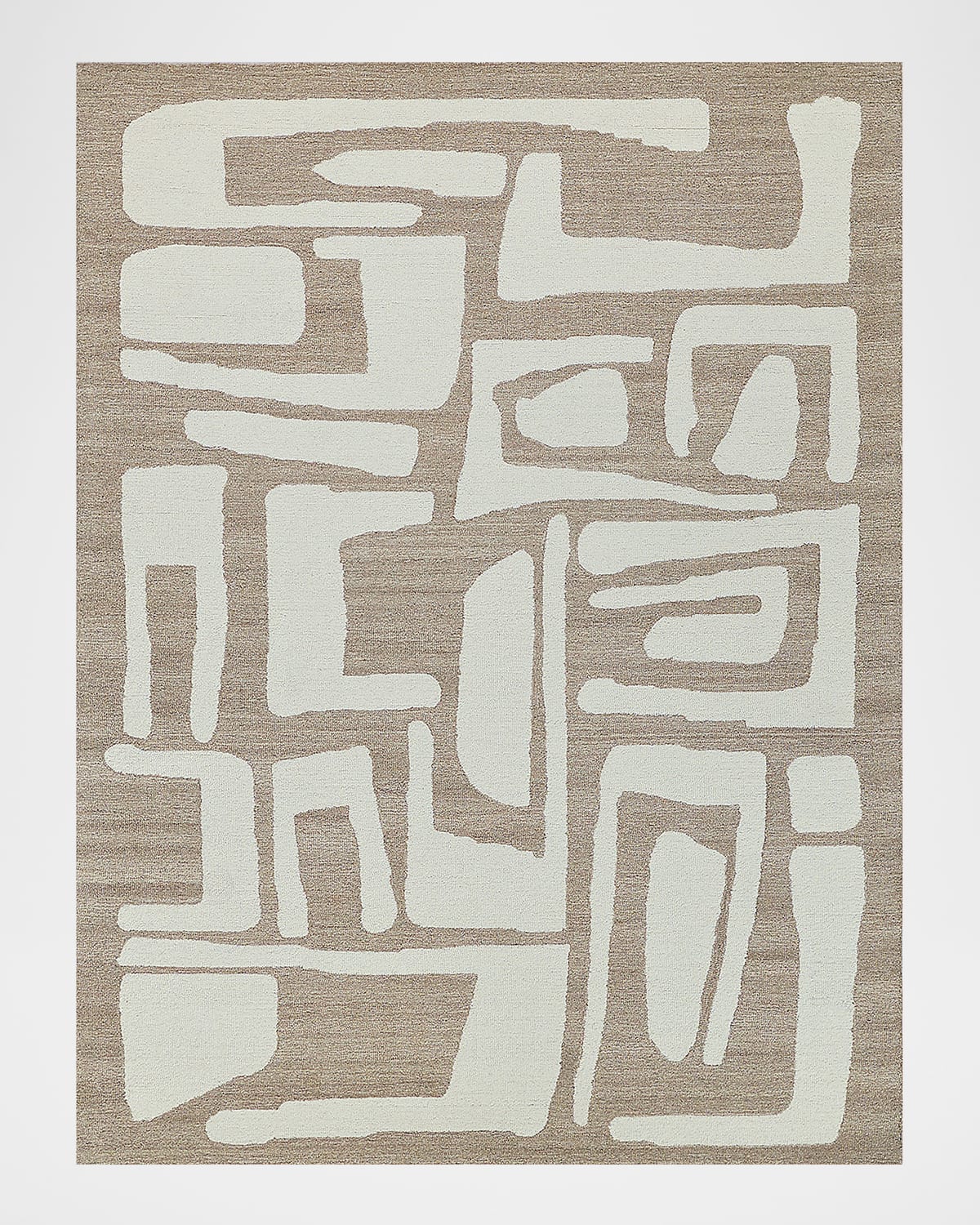 Exquisite Rugs Carmel Hand-tufted Rug In Camel. Ivory
