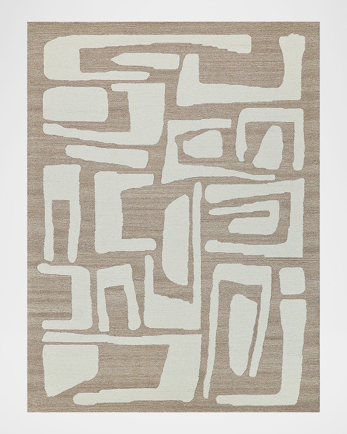 Exquisite Rugs Carmel Hand-tufted Rug In Camel/ivory