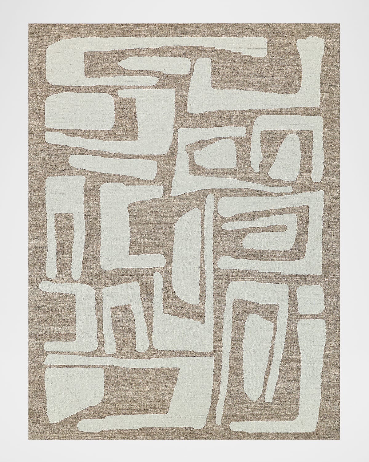 Exquisite Rugs Carmel Hand-tufted Rug In Camel/ivory