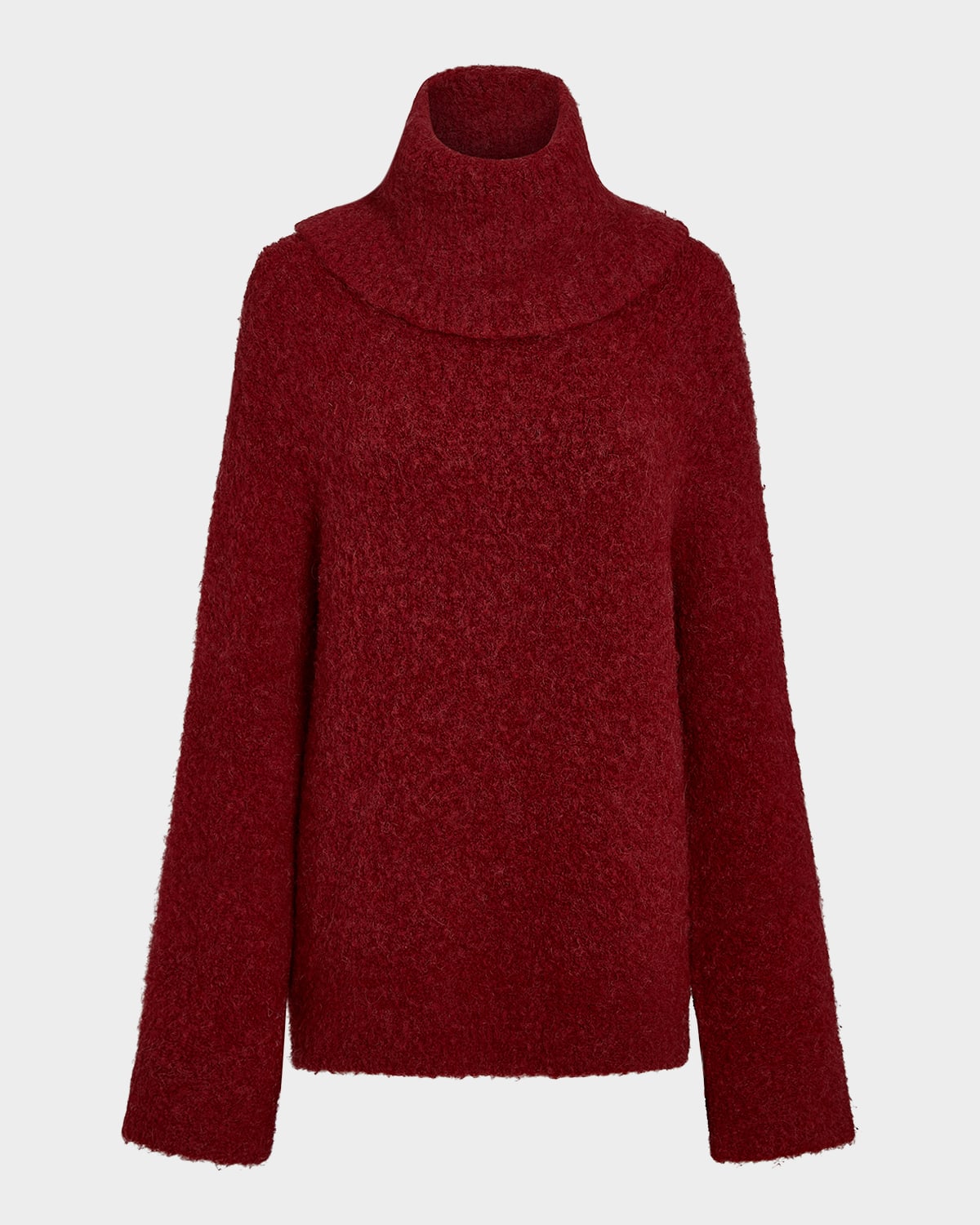 VINCE BOUCLE TURTLENECK TUNIC SWEATER 