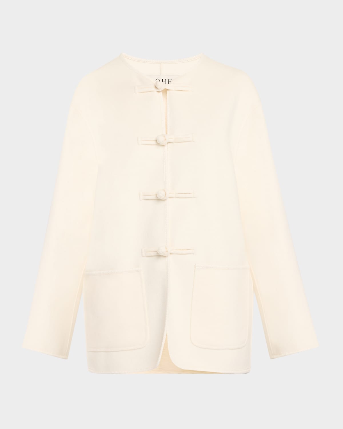 Rohe Traditional Double-faced Jacket In Off White
