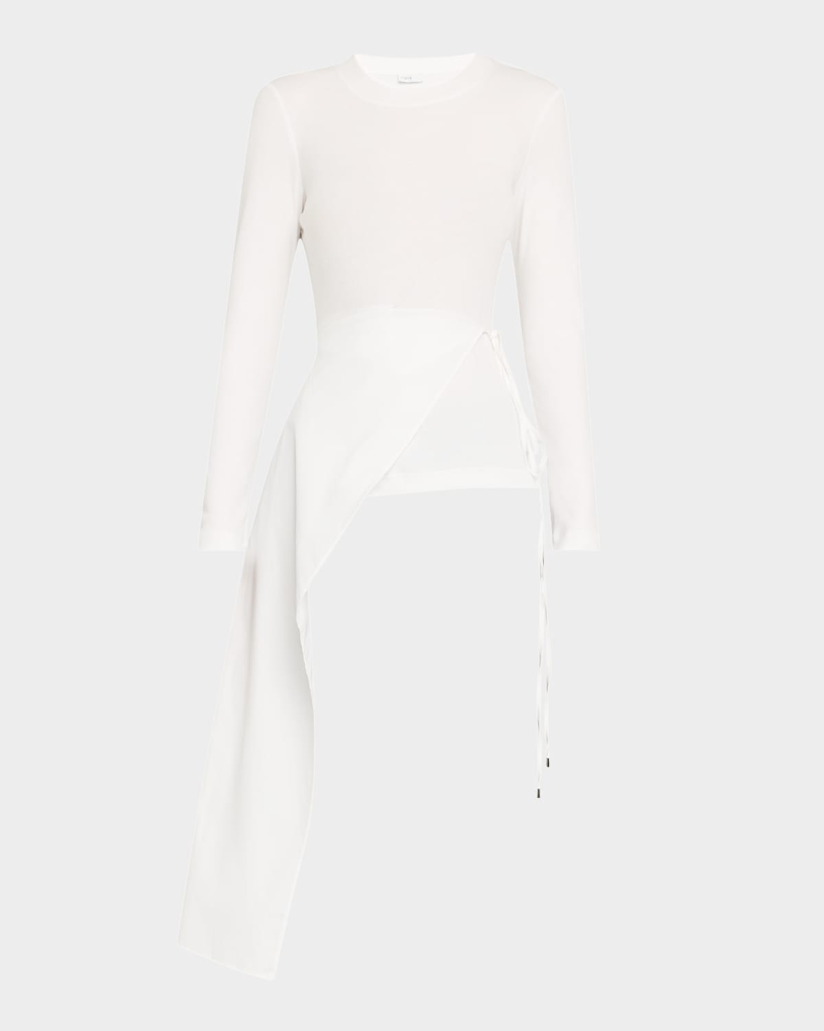 Long-Sleeve Split Apron Combo T-Shirt