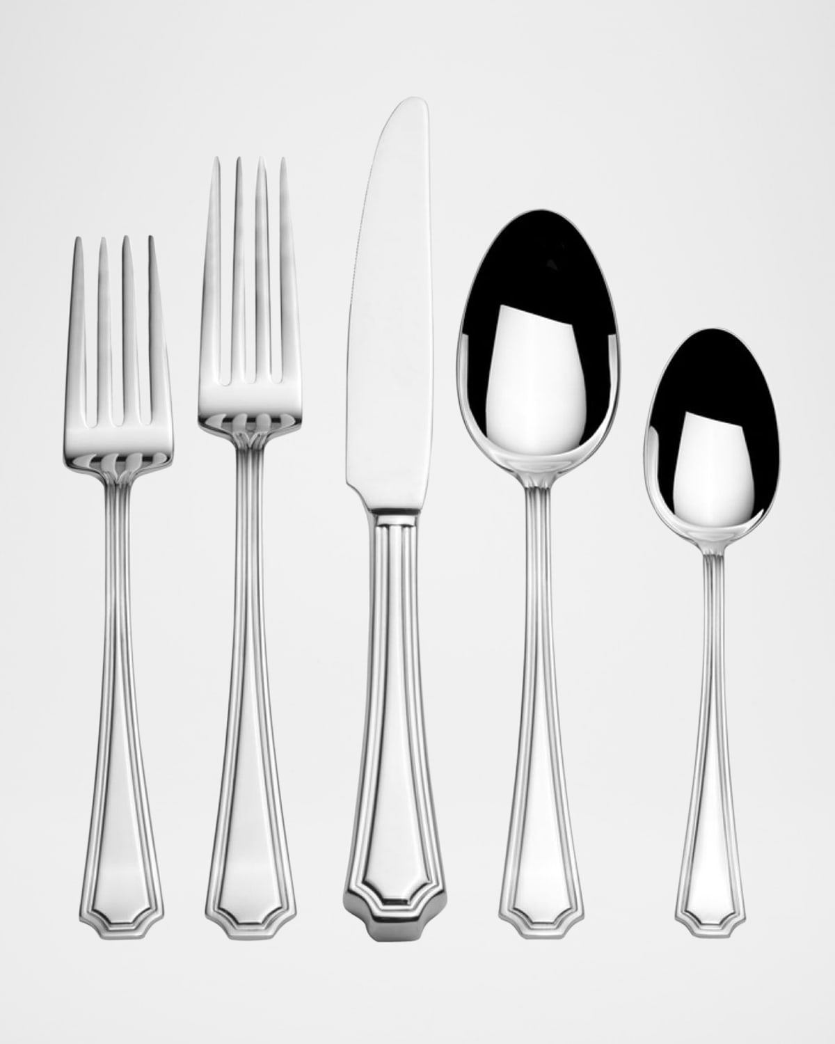 Wallace Silversmiths Audra 20-piece Flatware Set, Service For 4 In Silver