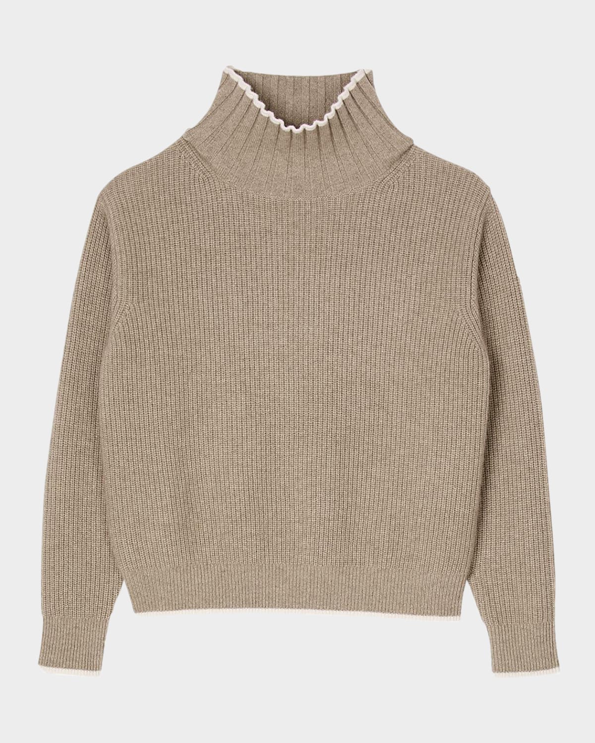 SANDRO JULIAN TURTLENECK WOOL-CASHMERE SWEATER 