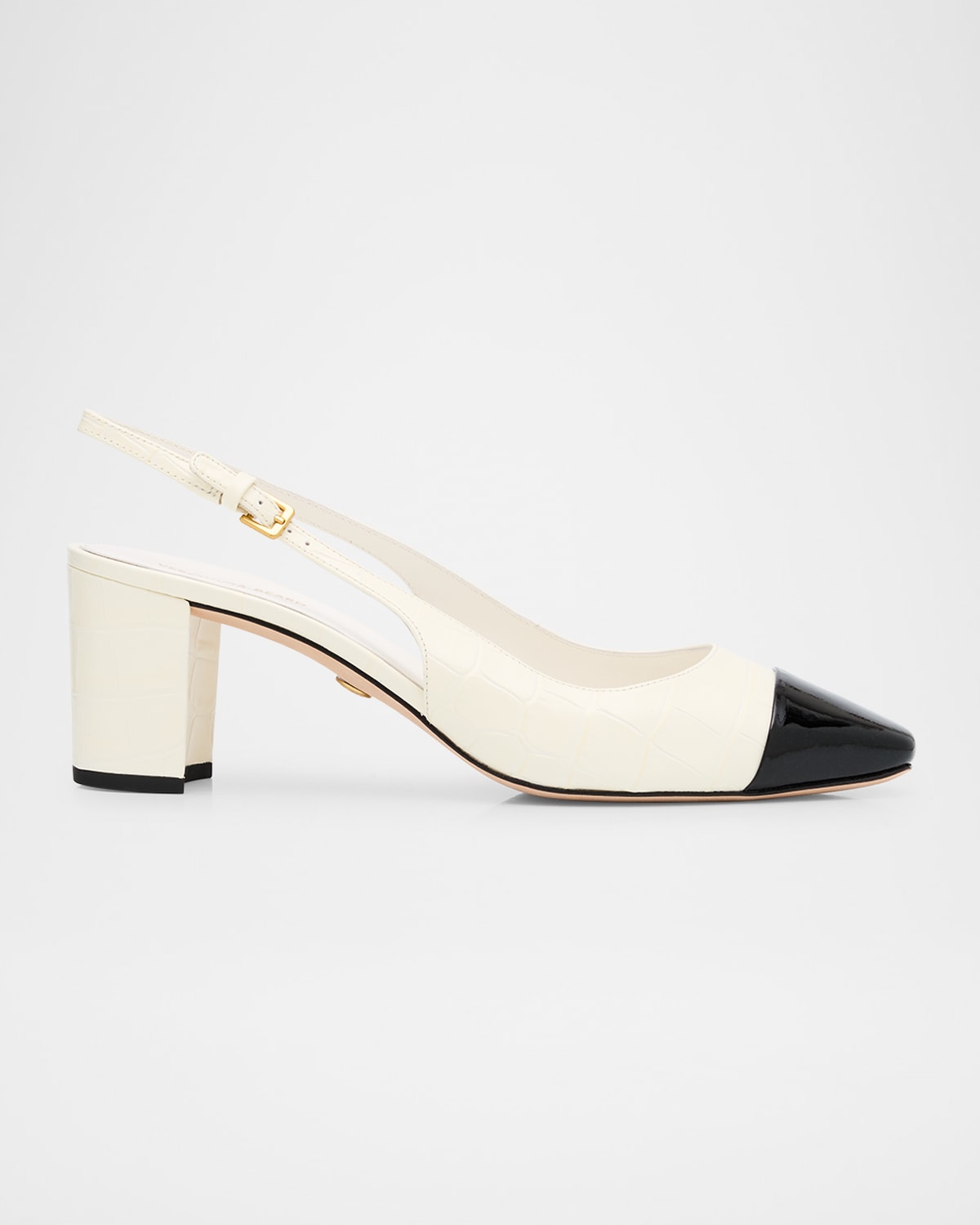 Cecile Cap-Toe Slingback Pumps