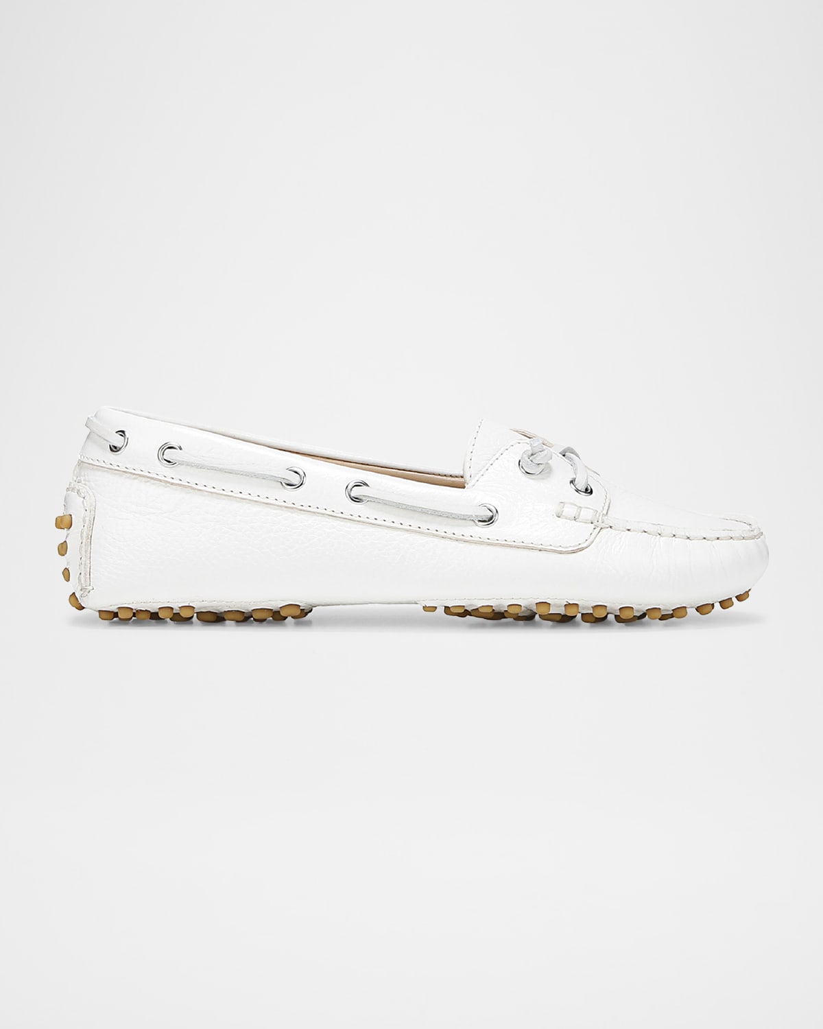 Jia Leather Driver Boat Loafers