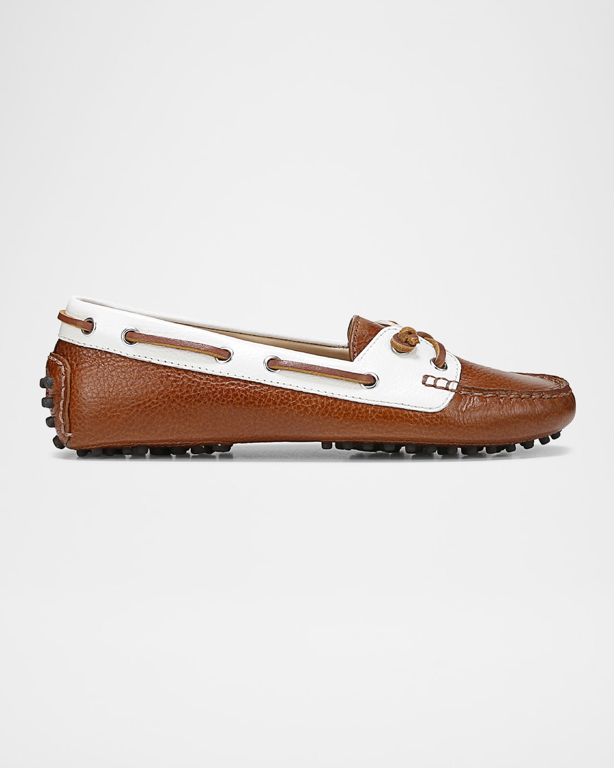 Jia Leather Driver Boat Loafers