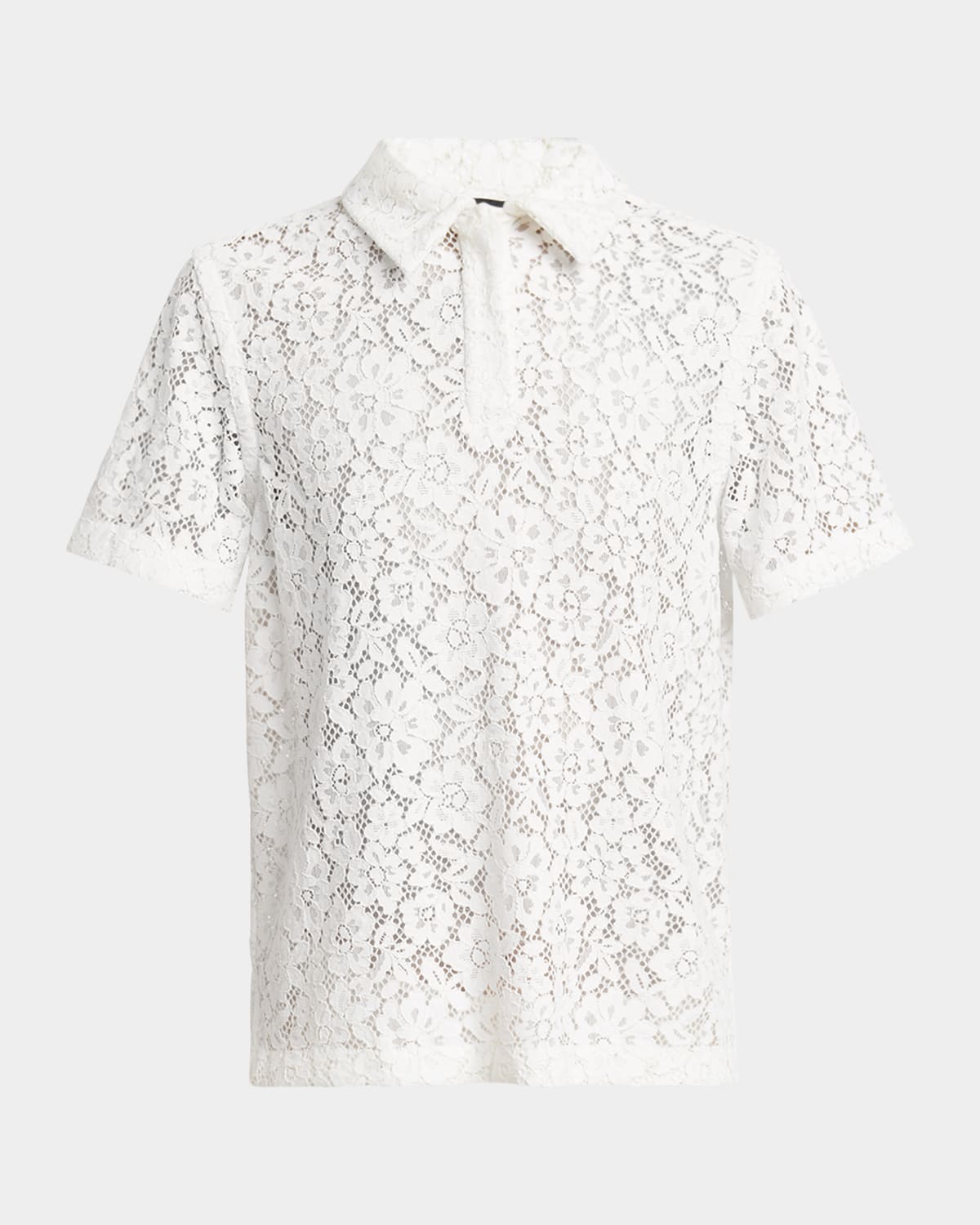 Proenza Schouler Kennedy Polo Top In Off White