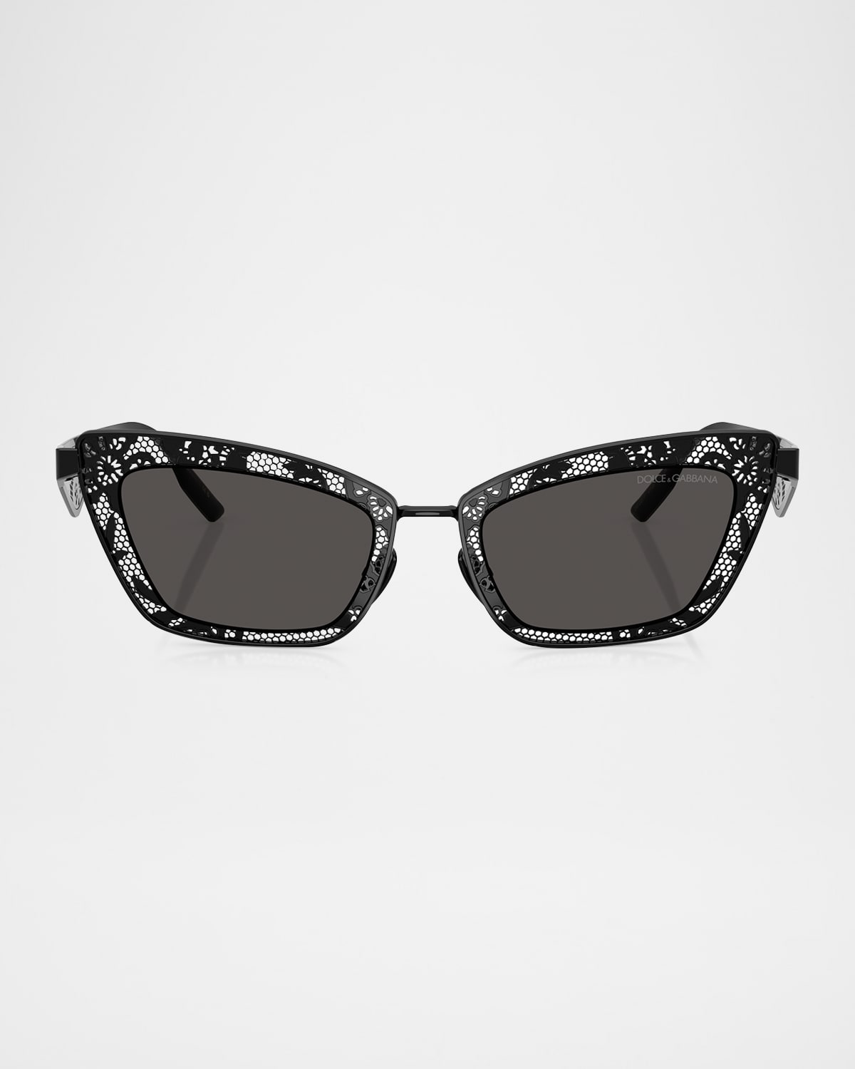 Dolce & Gabbana Dg2311 Lace Cat Eye Sunglasses In Black