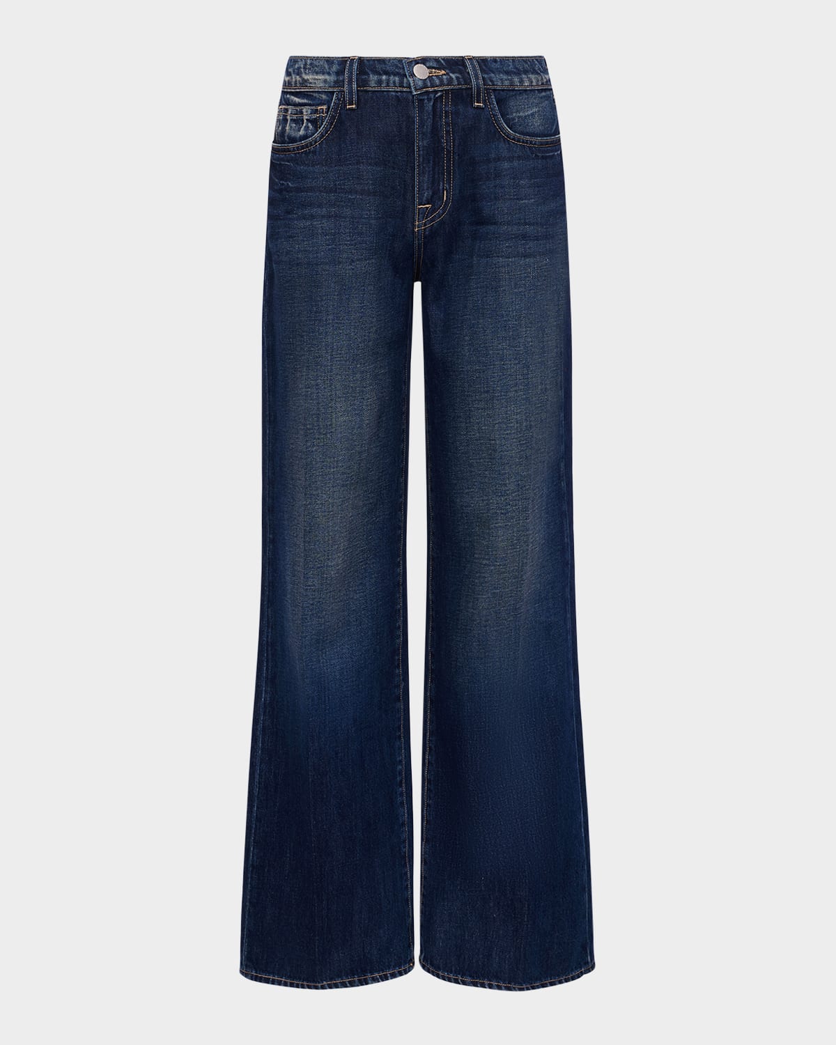 L Agence L'agence Alicent High Rise Sneaker Wide Leg Jeans In Granada In Merrit