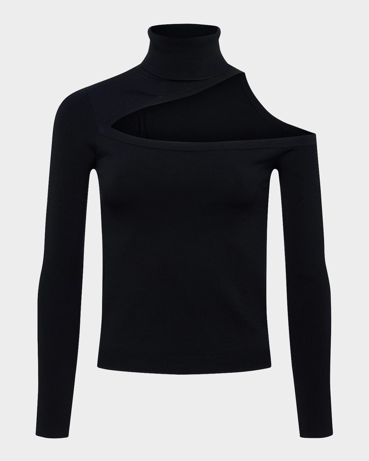 Azia Cut-Out Turtleneck Top