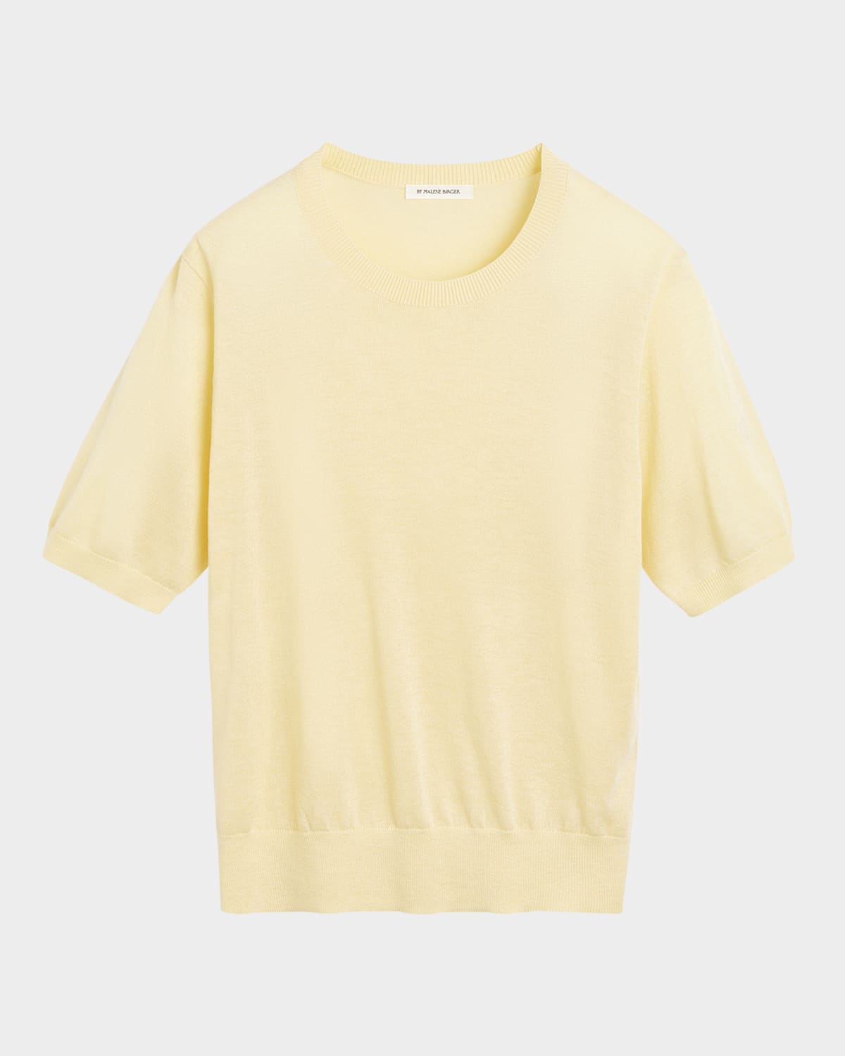 By Malene Birger Lelle Tencel-wool Knit Top In Sea Mist