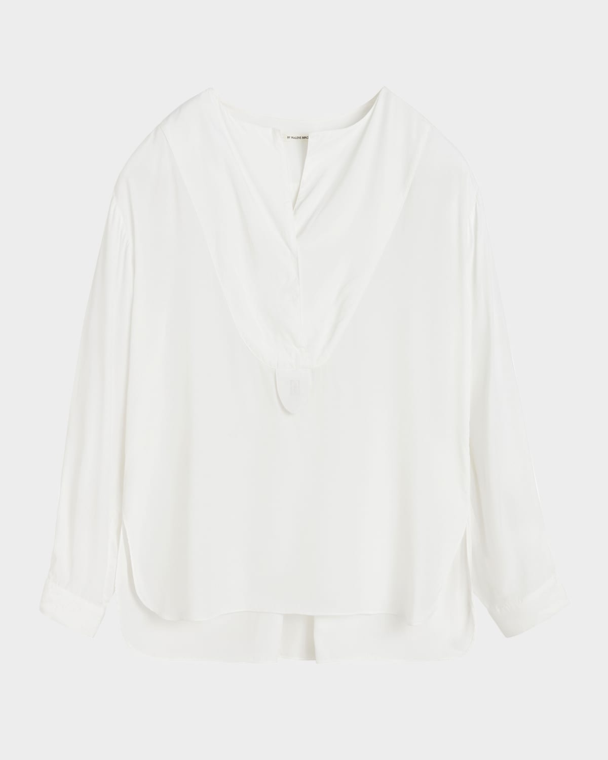 By Malene Birger Fayette Yoked High-low Blouse In White