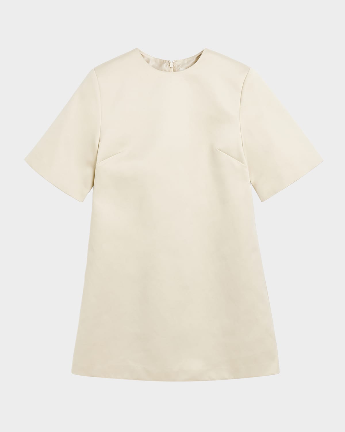Shop By Malene Birger Harperz Crewneck Mini T-shirt Dress In Oyster Gray