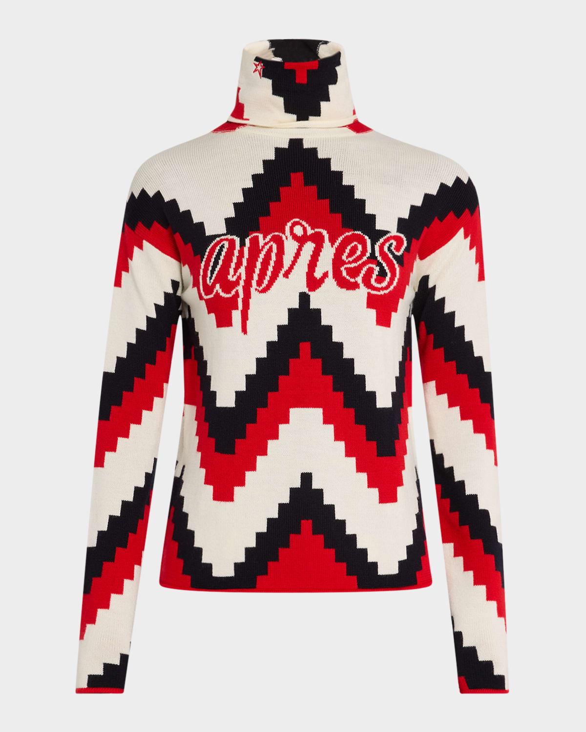 Chevron Apres Ski Turtleneck Sweater