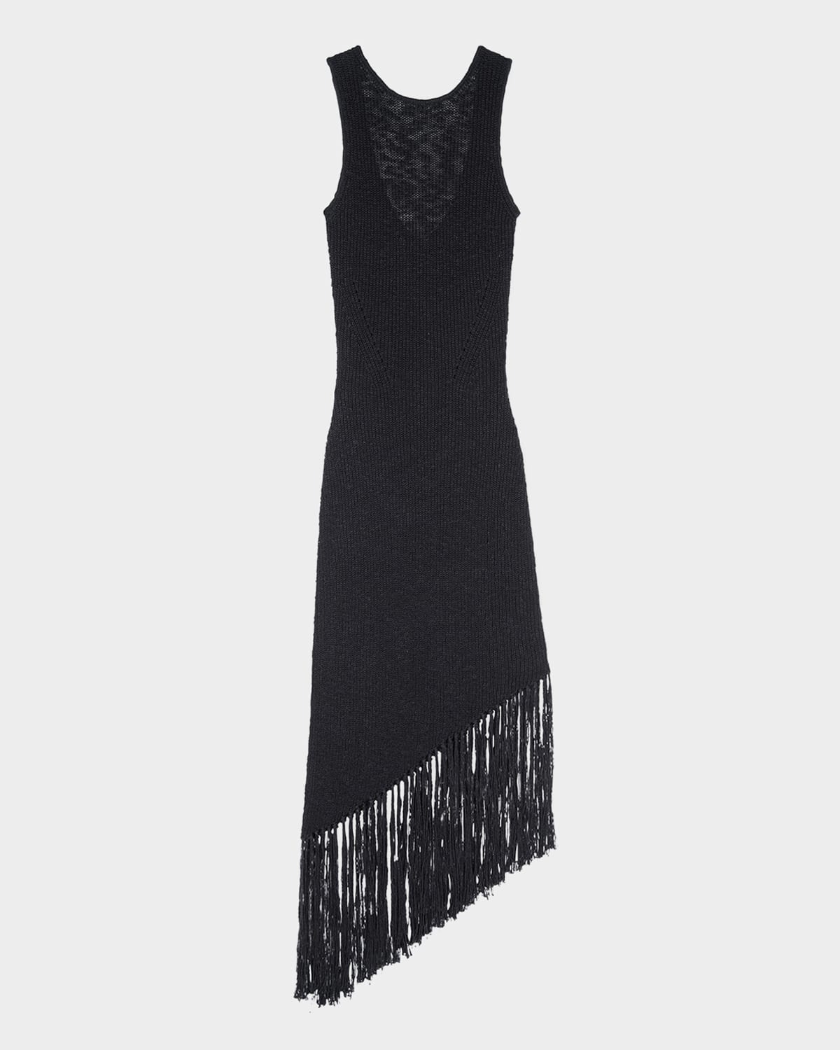 Rails Rylee Sleeveless Fringed Midi Dress In Black