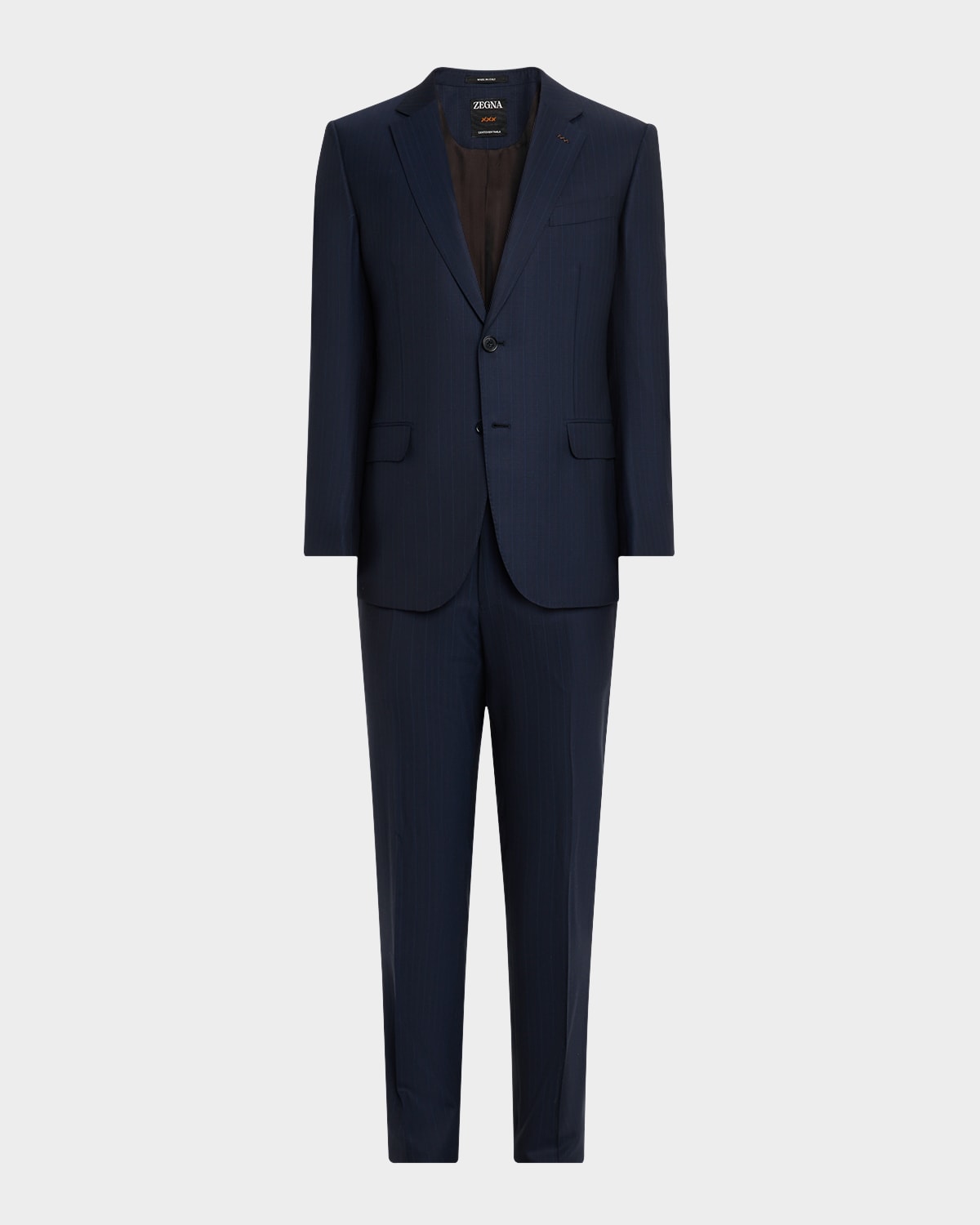 Men's Striped Wool Suit