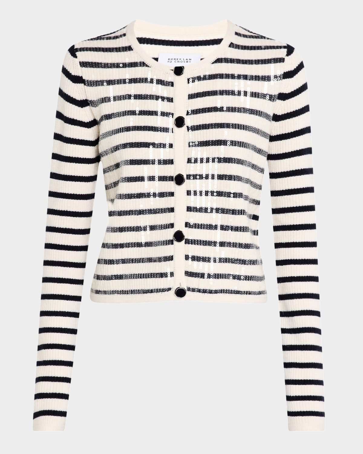 Nebula Sequined Striped Cardigan