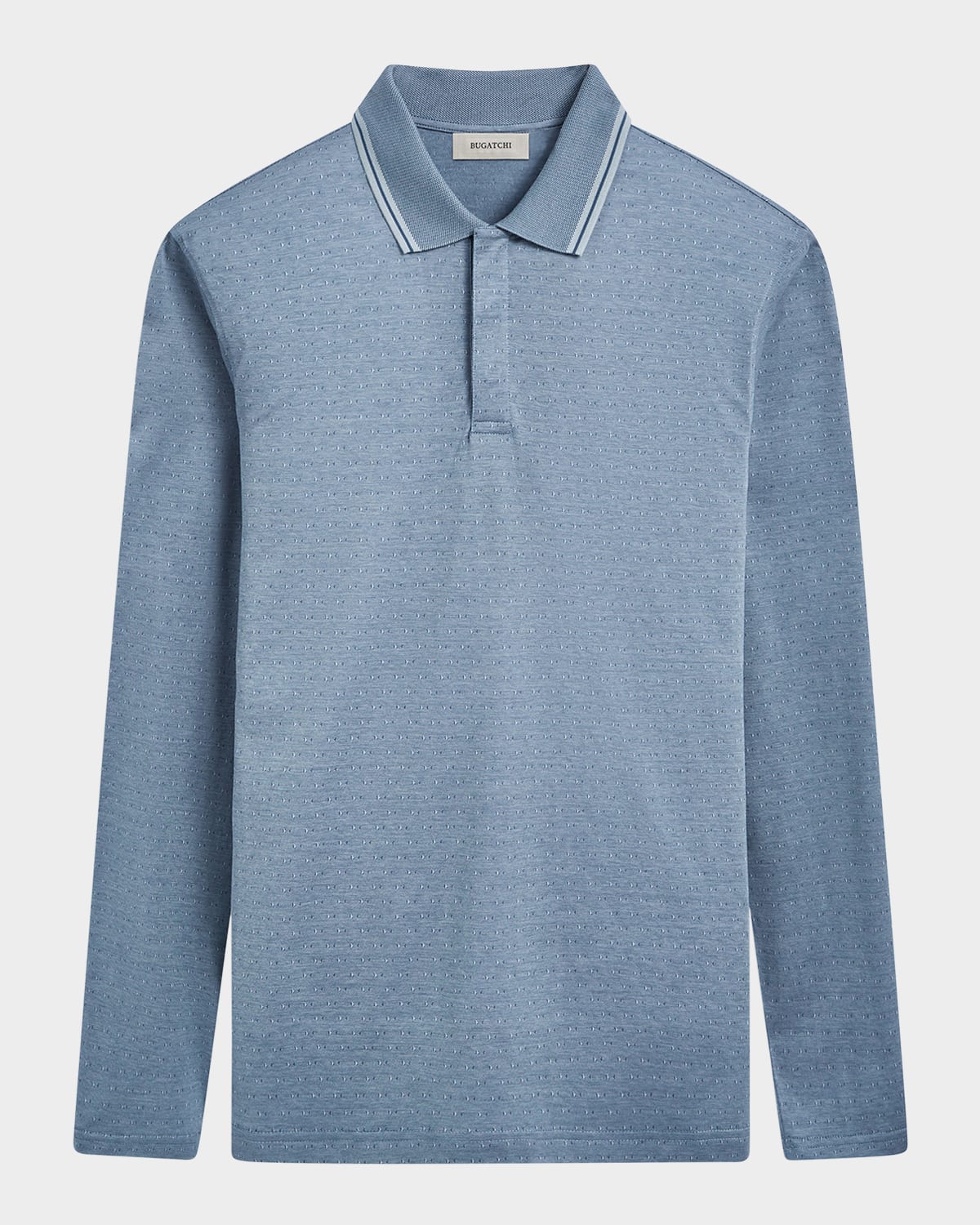 Men's Cotton Long-Sleeve Polo Shirt