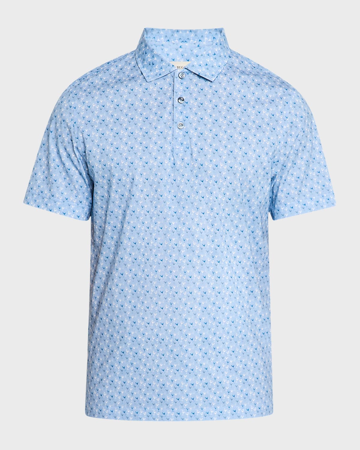 Men's OoohCotton Victor Cocktail-Print Polo Shirt
