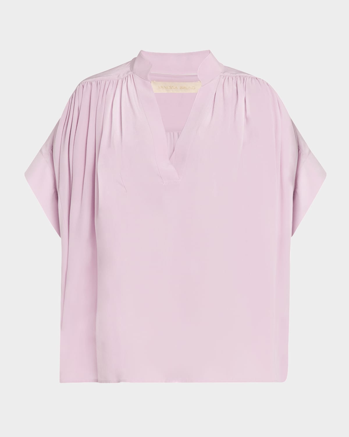 Cory Ruched Silk Top