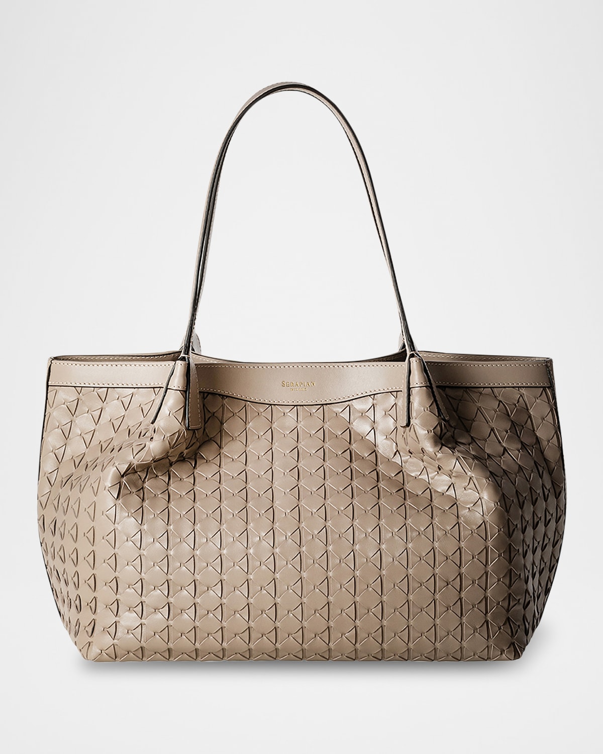 Secret Small Mosaic Leather Tote Bag