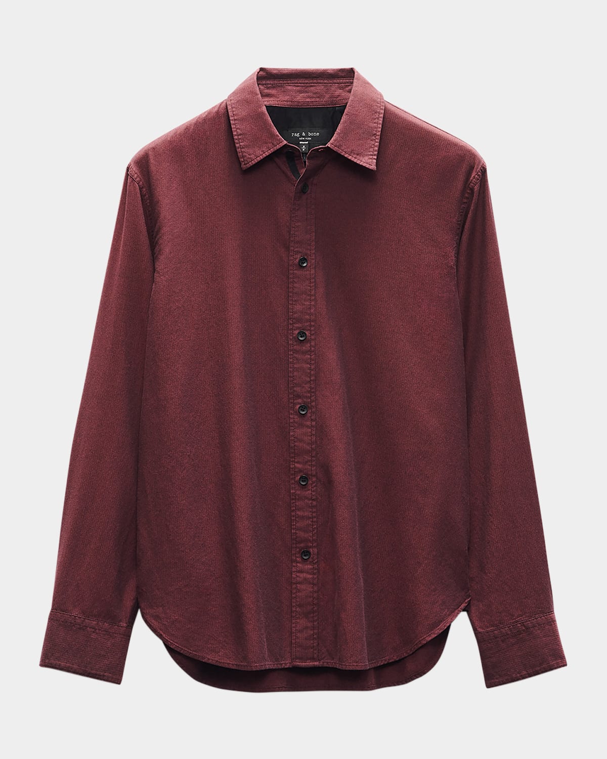 Rag & Bone Finch Zigaag Dobby Button-up Shirt In Redstrp