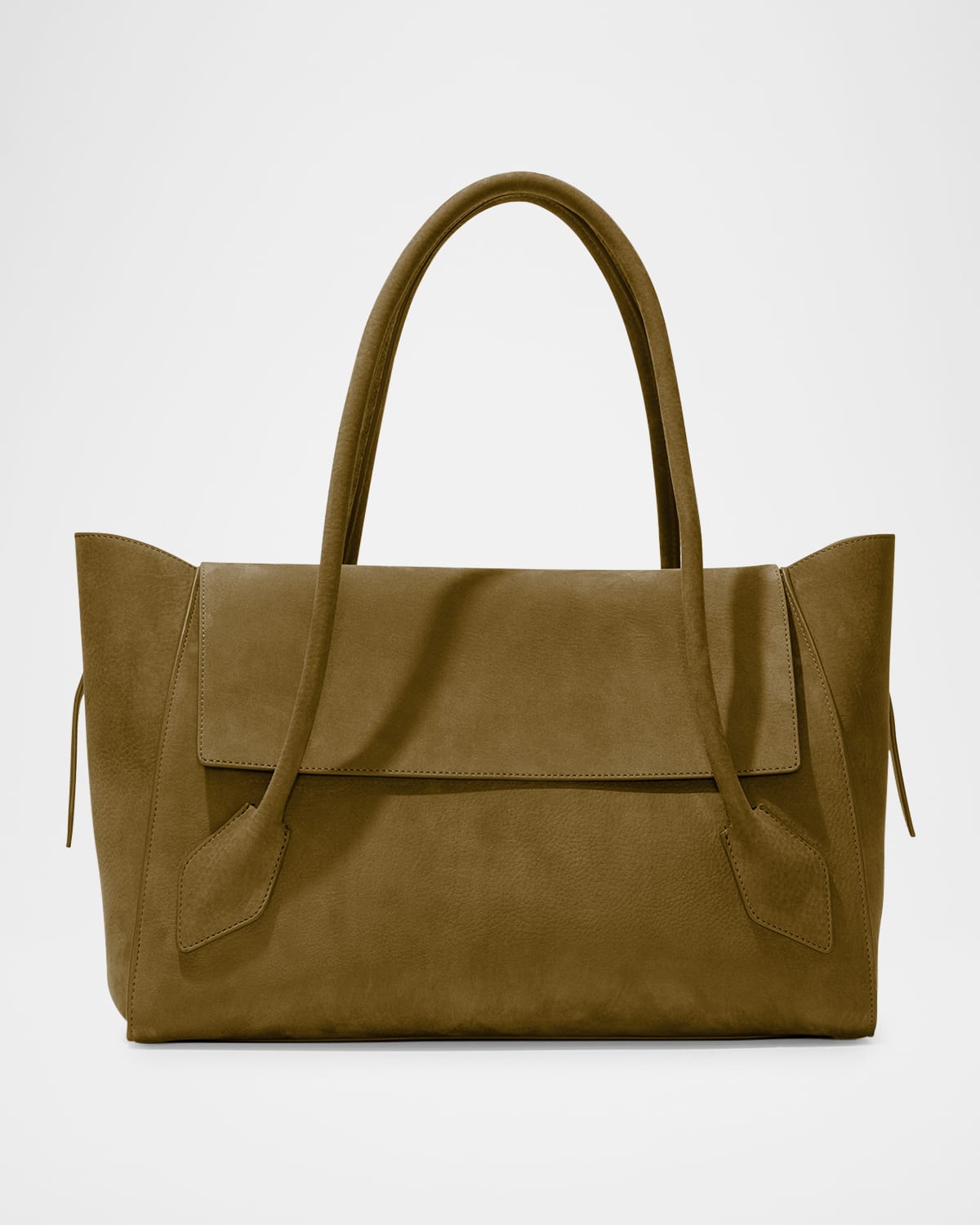 Proenza Schouler Tate East-west Satchel Bag In Nubuck Calfskin In Tobacco
