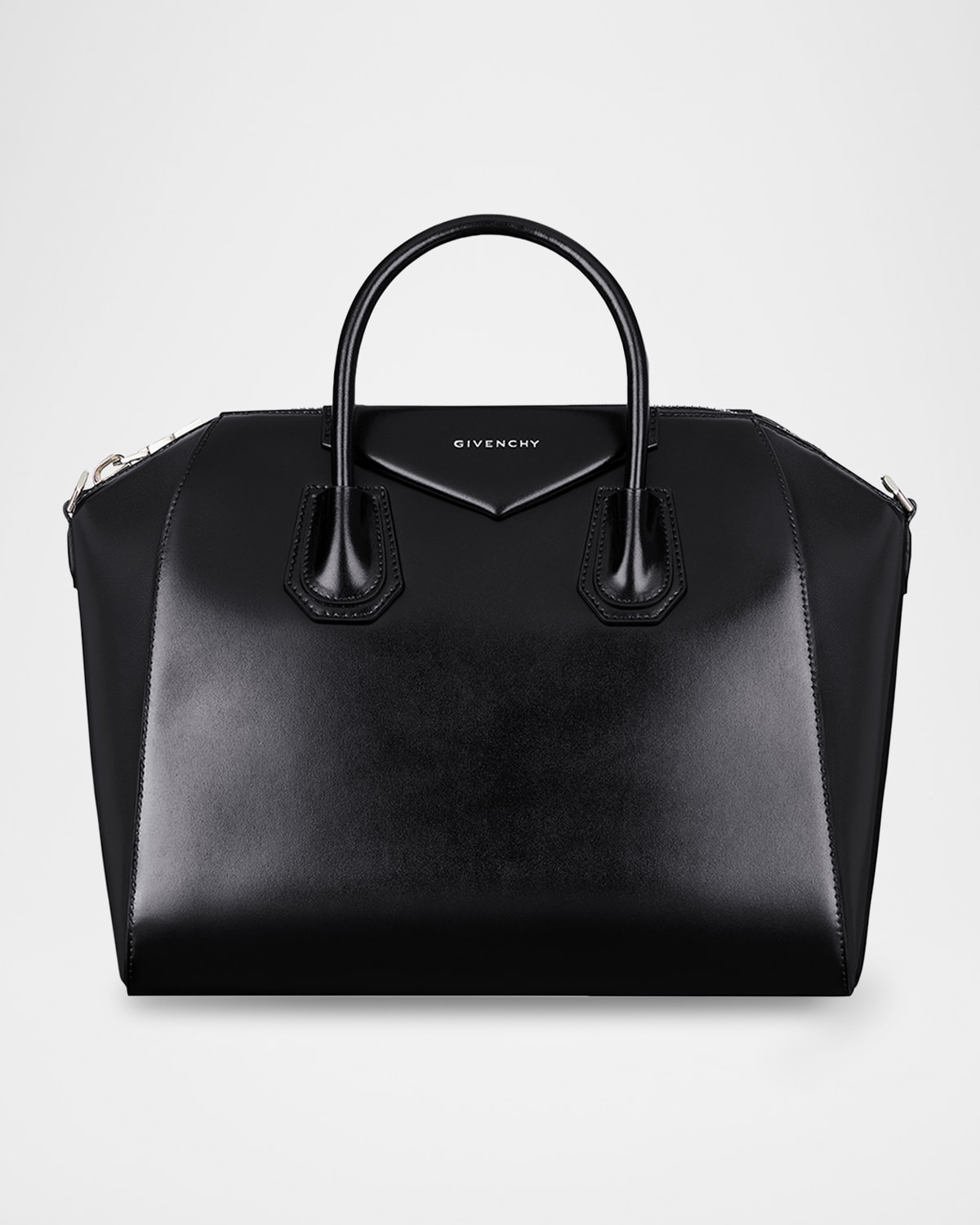 Givenchy Antigona Medium Top-handle Bag In Box Leather In Black