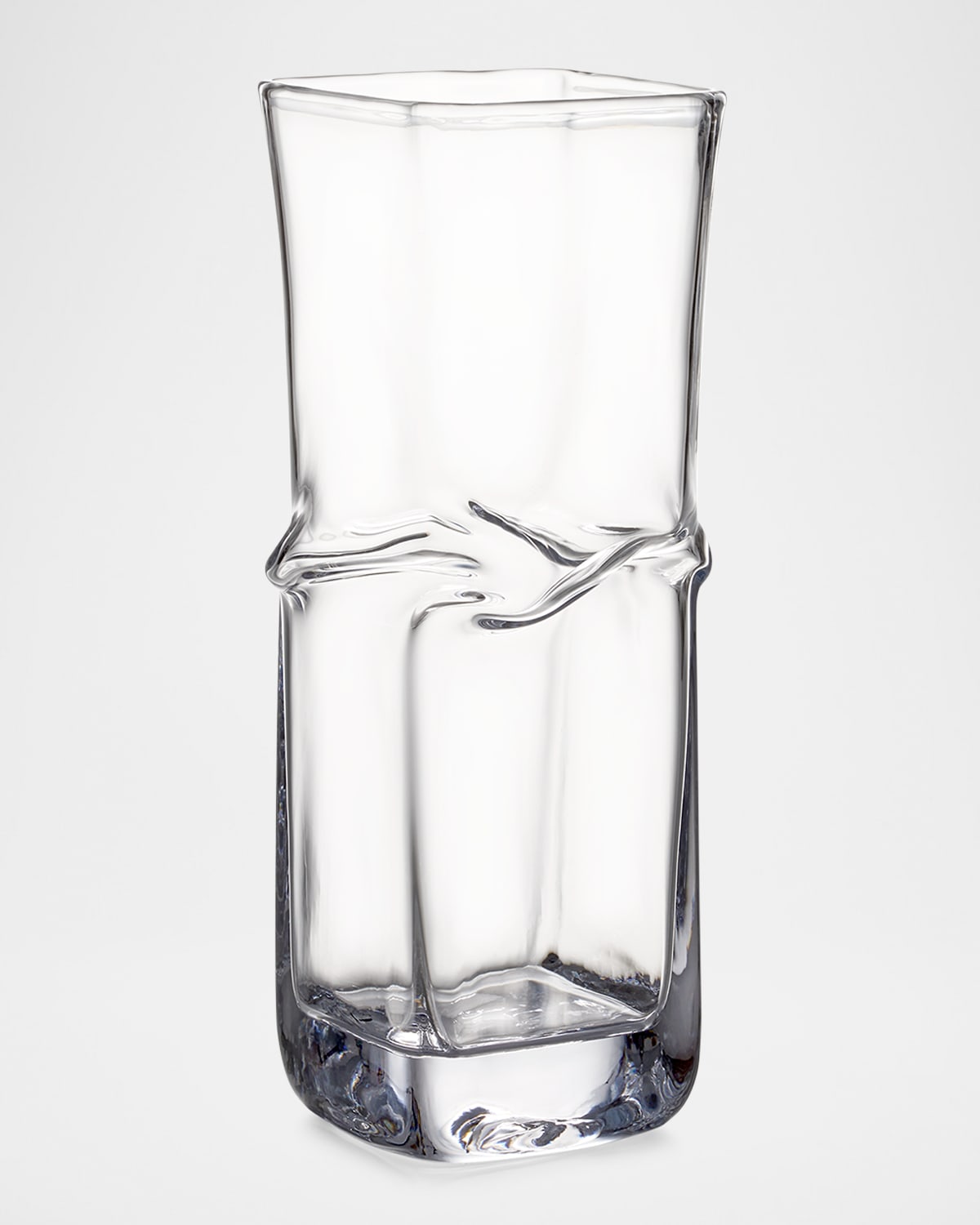 Simon Pearce Woodbury Large Twist Vase, 13.5" In Clear