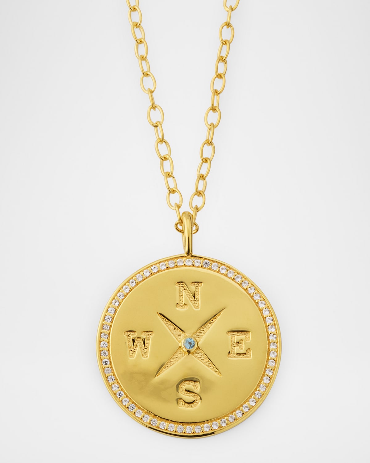 True North Compass Charm Necklace