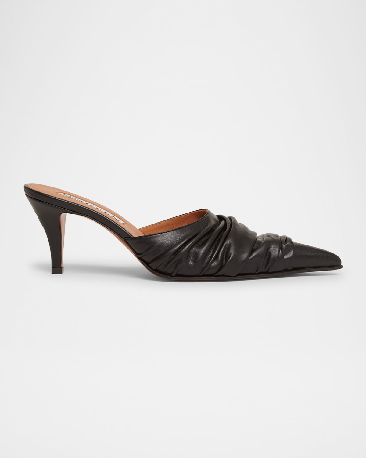 Alexander Mcqueen Ruched Mules In Black