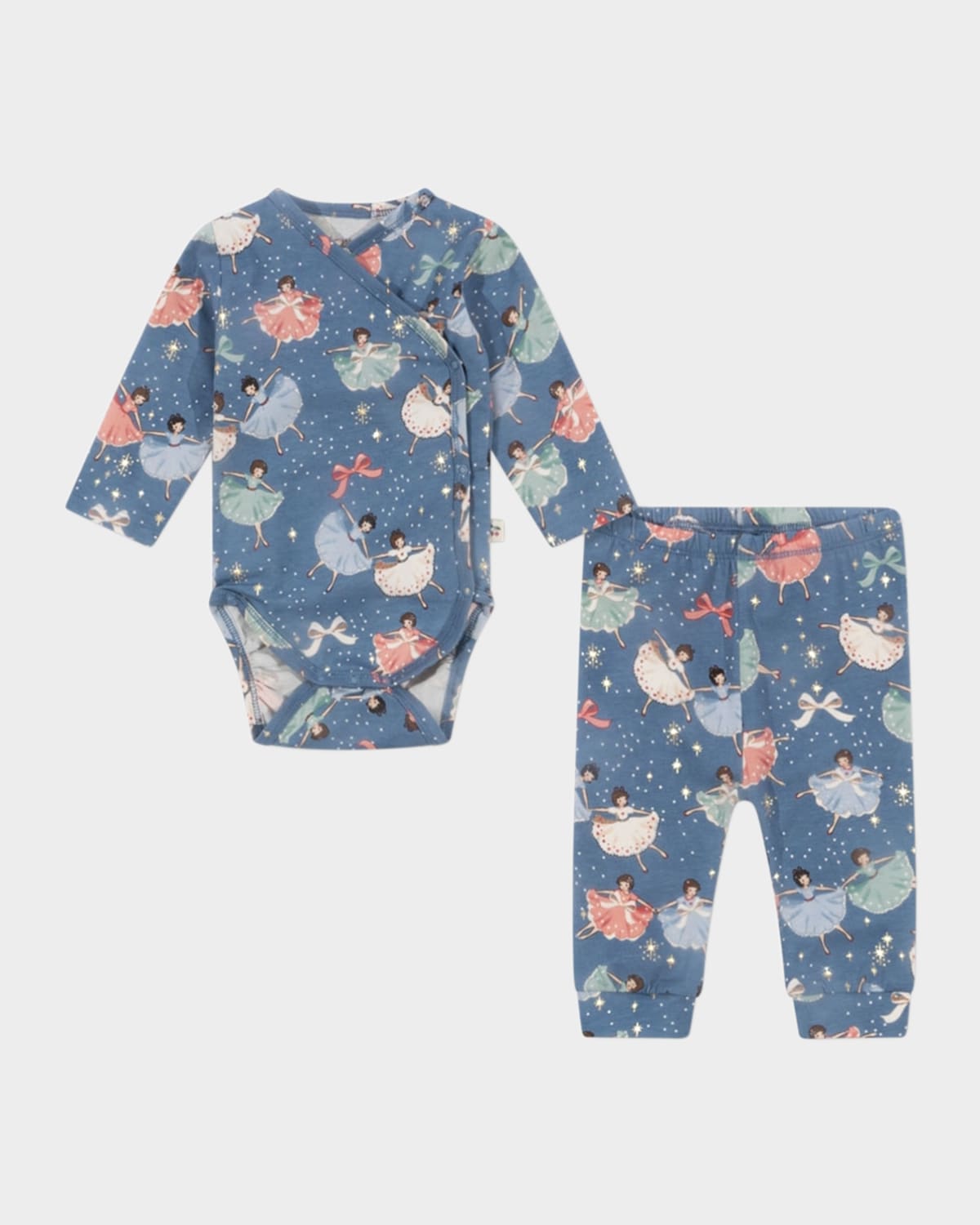 KONGES SLOJD GIRL'S BASIC NEWBORN BODYSUIT & PANTS SET 