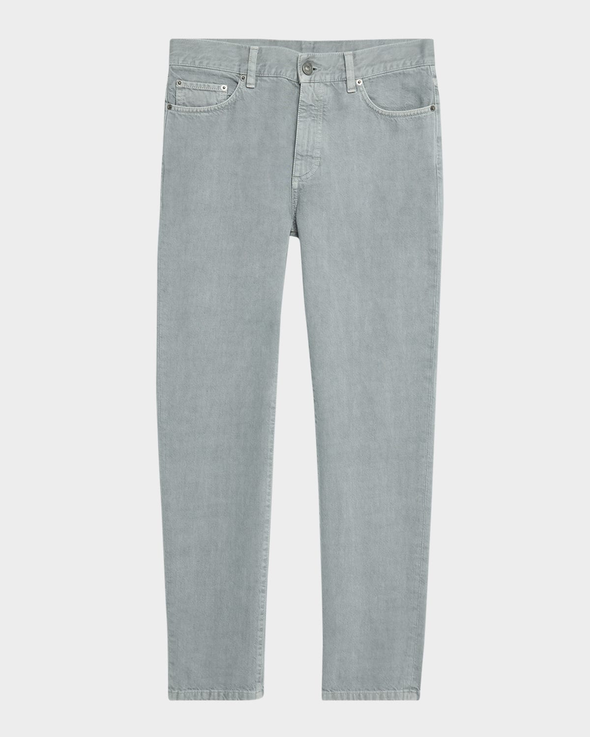 Zegna Men's 5-pocket Denim Pants In Lt Gry Sld