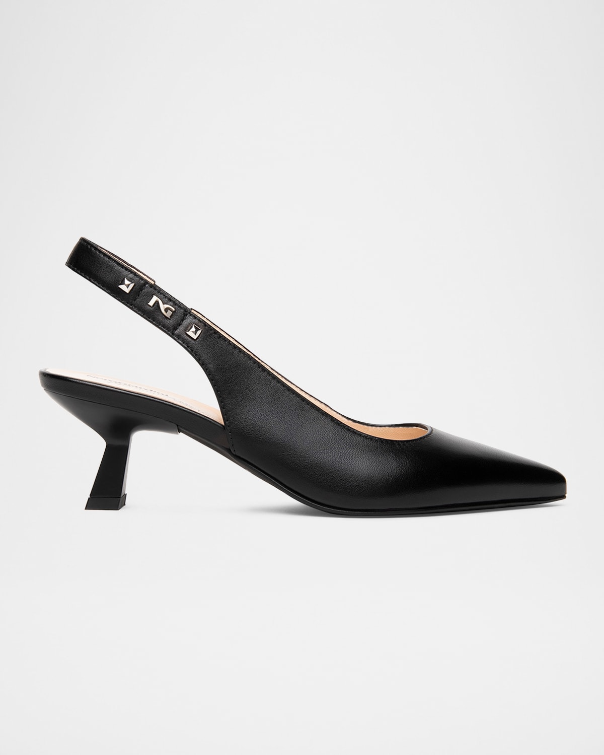 Leather Slingback Pumps