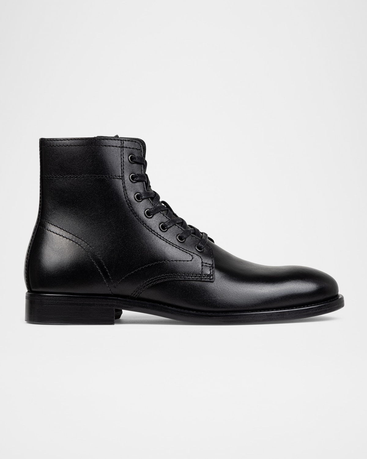 Donald Pliner Men's Pete Leather Lace-up Boots In Black