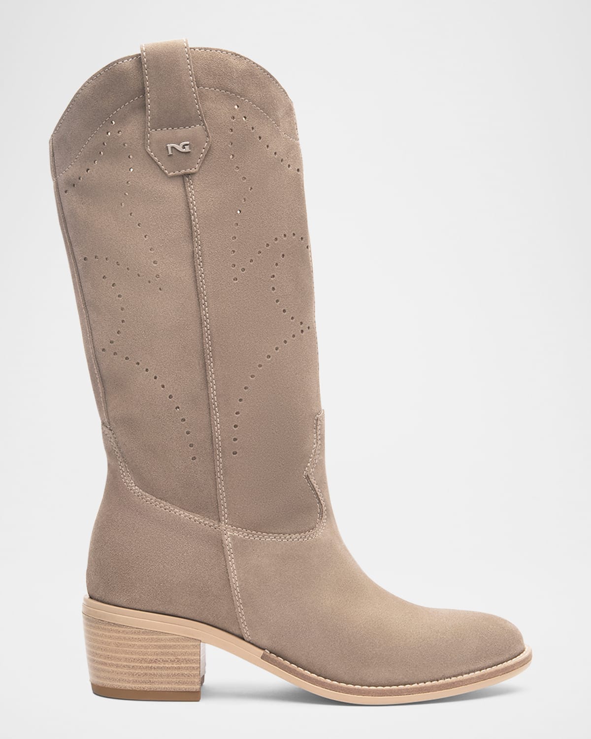 Suede Western Boots