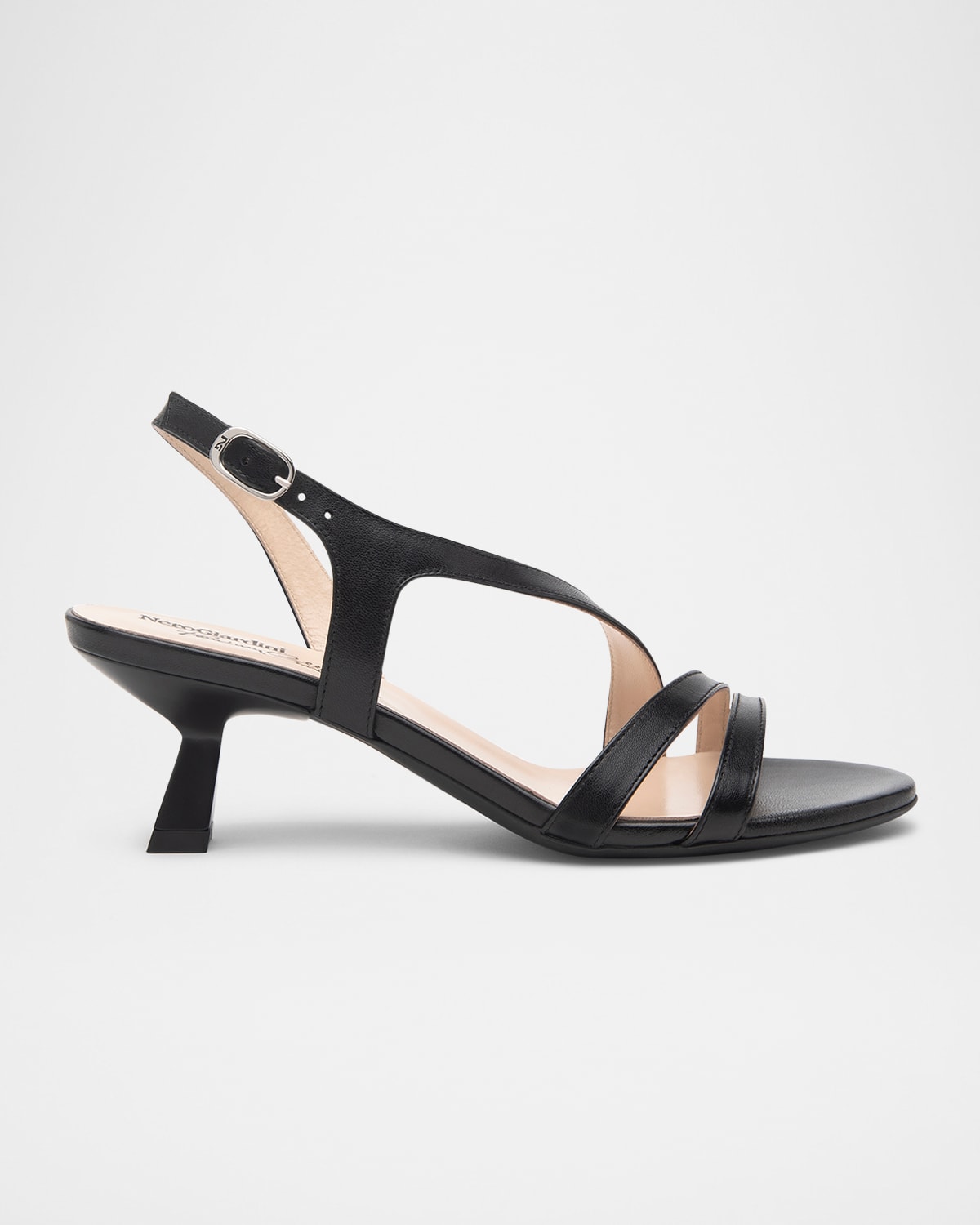 Leather Strappy Slingback Sandals