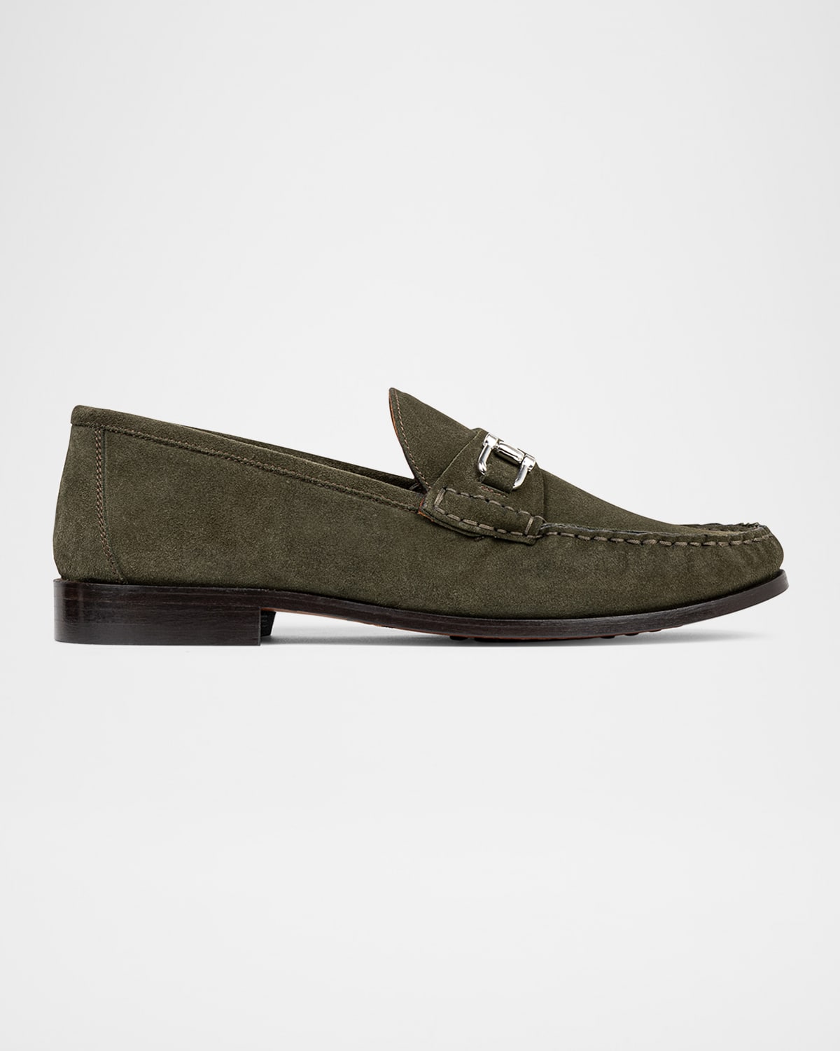 Donald Pliner Evanston Bit Loafer In Military Green