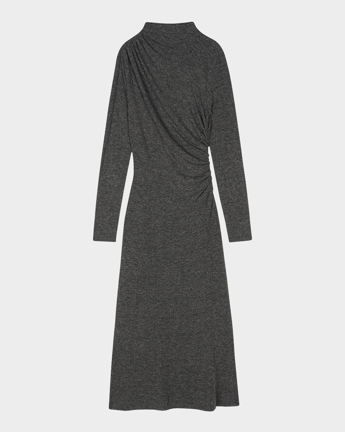 Margaret Gathered Jersey Midi Dress