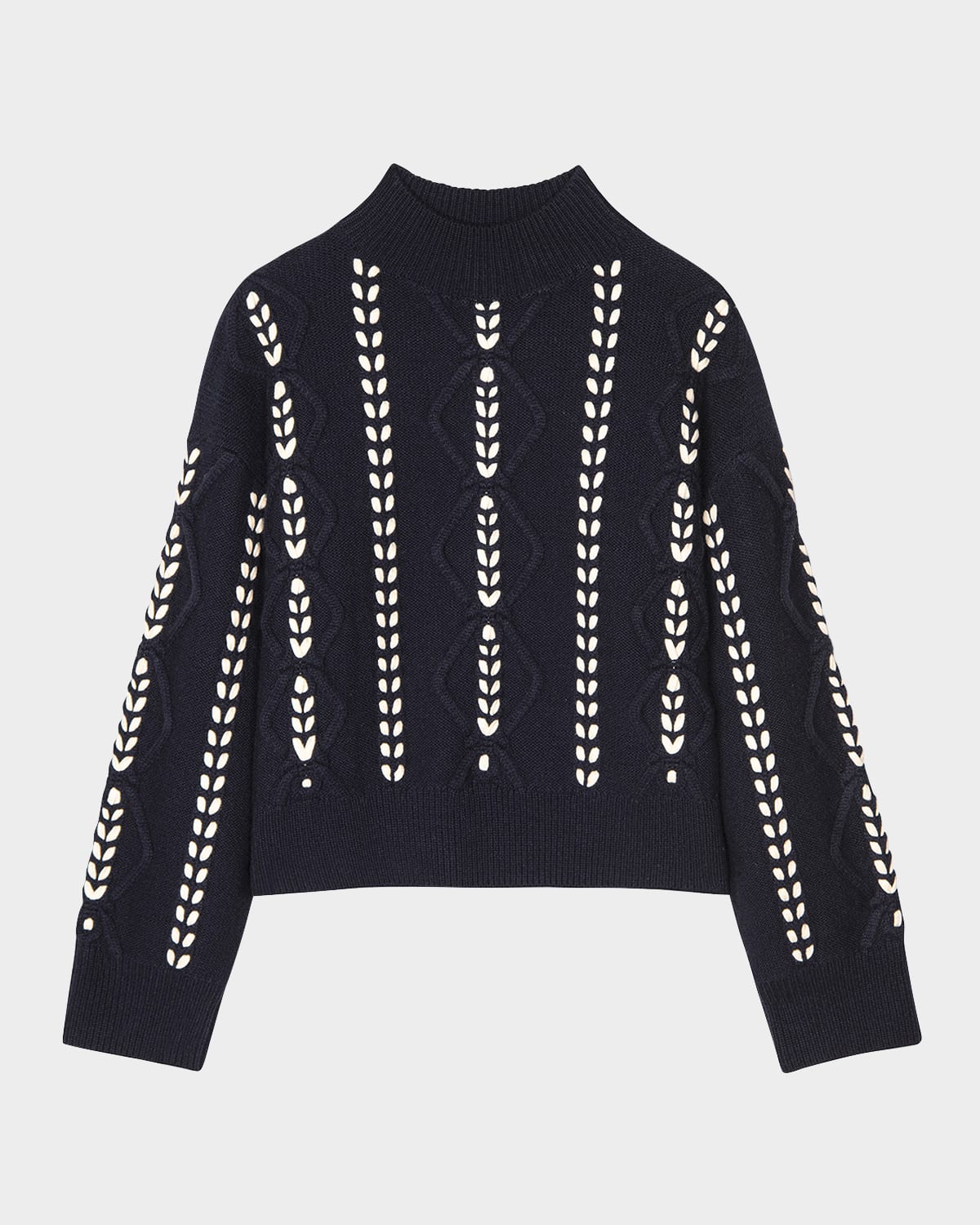 Rails Tori Ribbed Wool-blend Sweater In Midnight