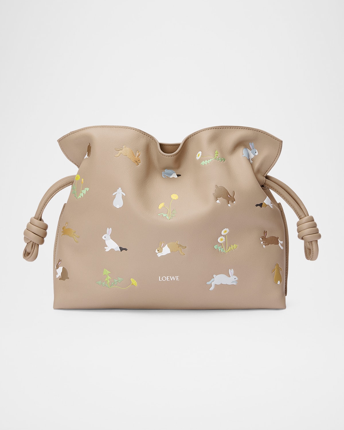 Loewe X Suna Fujita Flamenco Bunnies Printed Clutch Bag