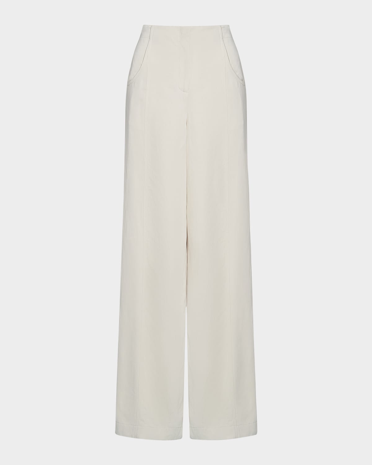 TWP DEMIE LINEN-BLEND PUDDLE PANTS 