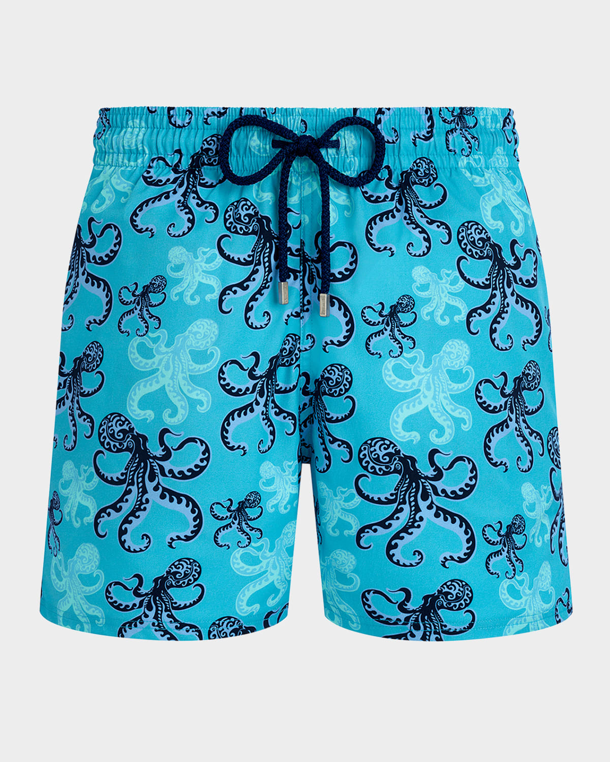 Vilebrequin Poulpes Swim Shorts In Blue Geo