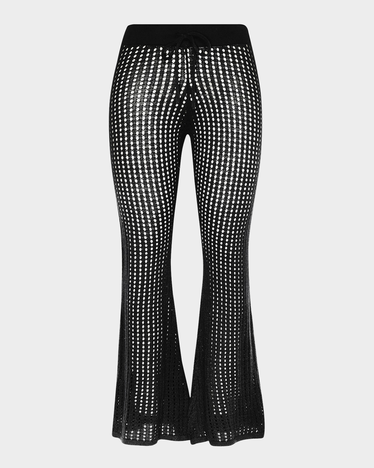 Sunshine 79 Resort Crochet-knit Beach Pants In Black