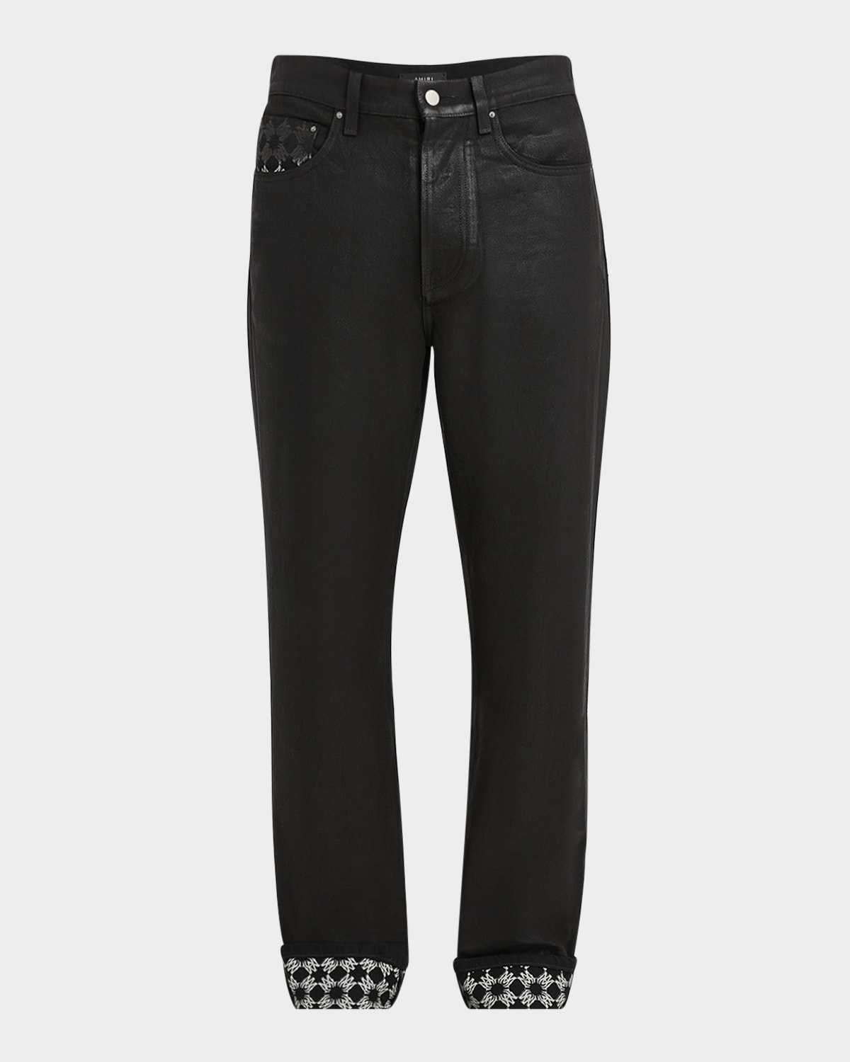 Men's Waxed MA Quad Straight-Leg Jeans