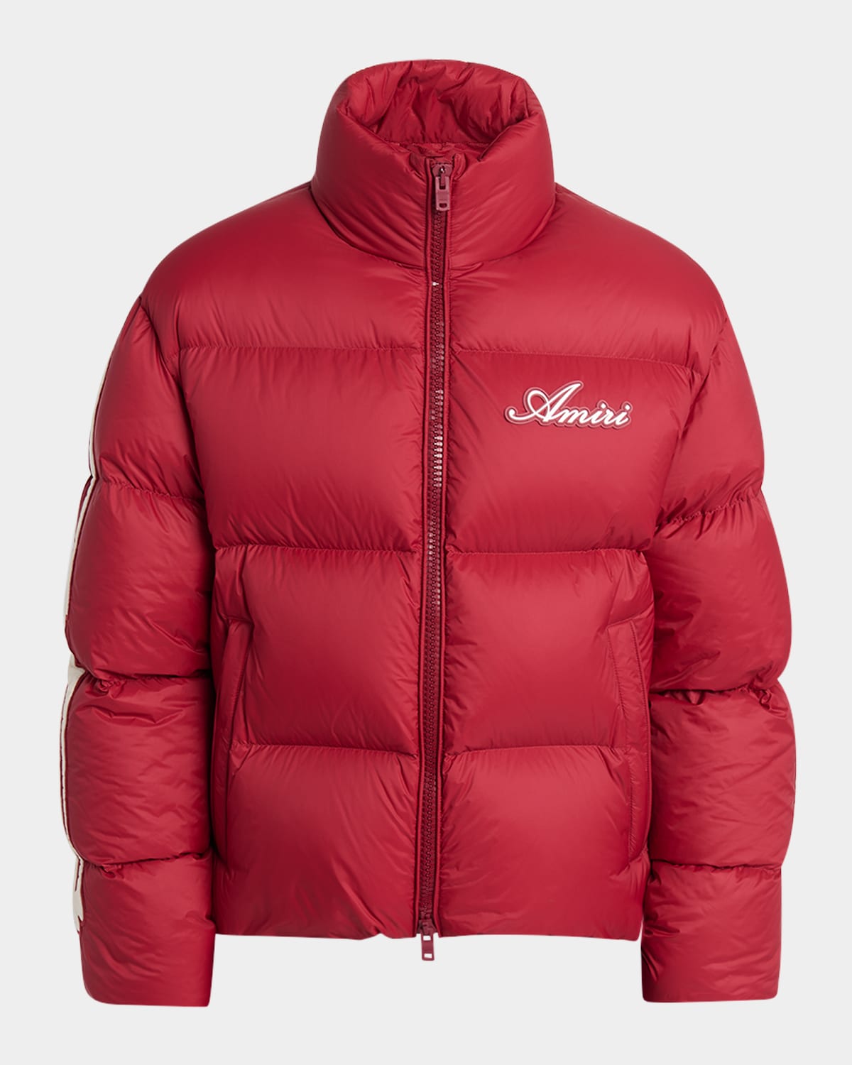 Amiri Bones Down Puffer Jacket In Deep Red
