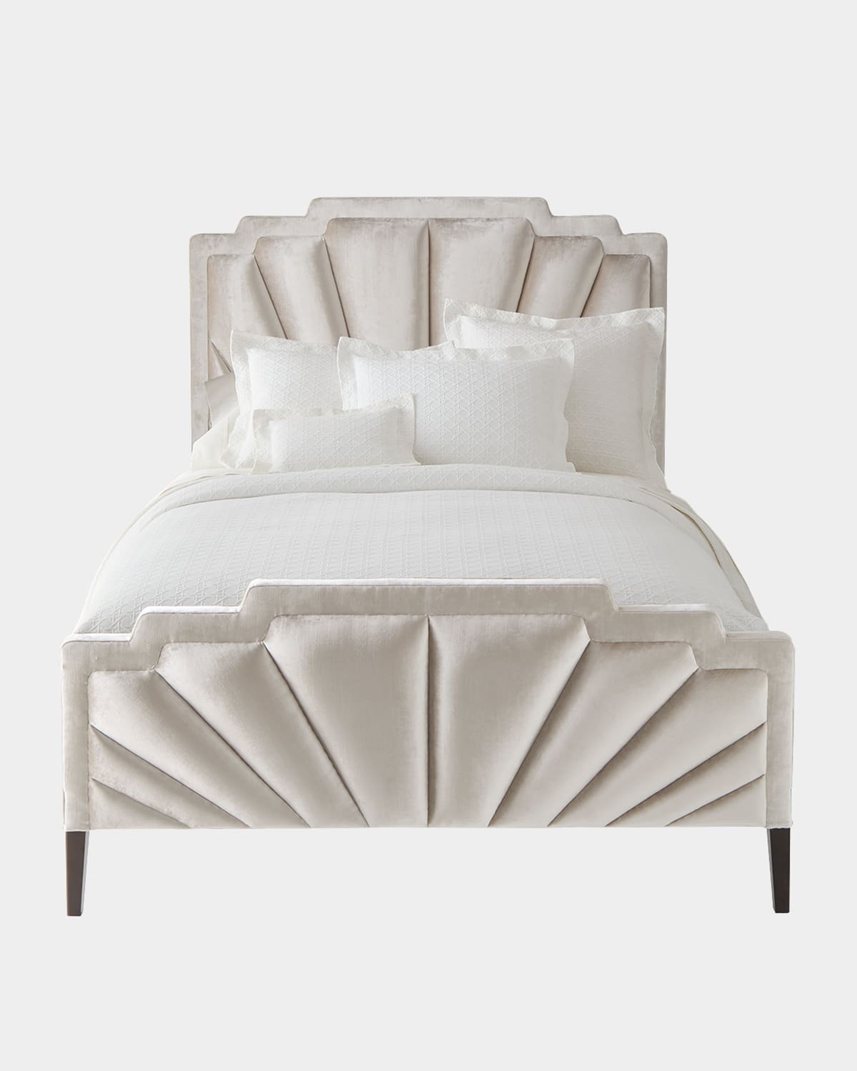 Haute House Empire Art Deco California King Bed In Pearl