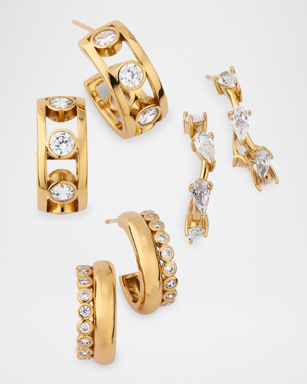 Crystal Hoop Earrings Gift Set