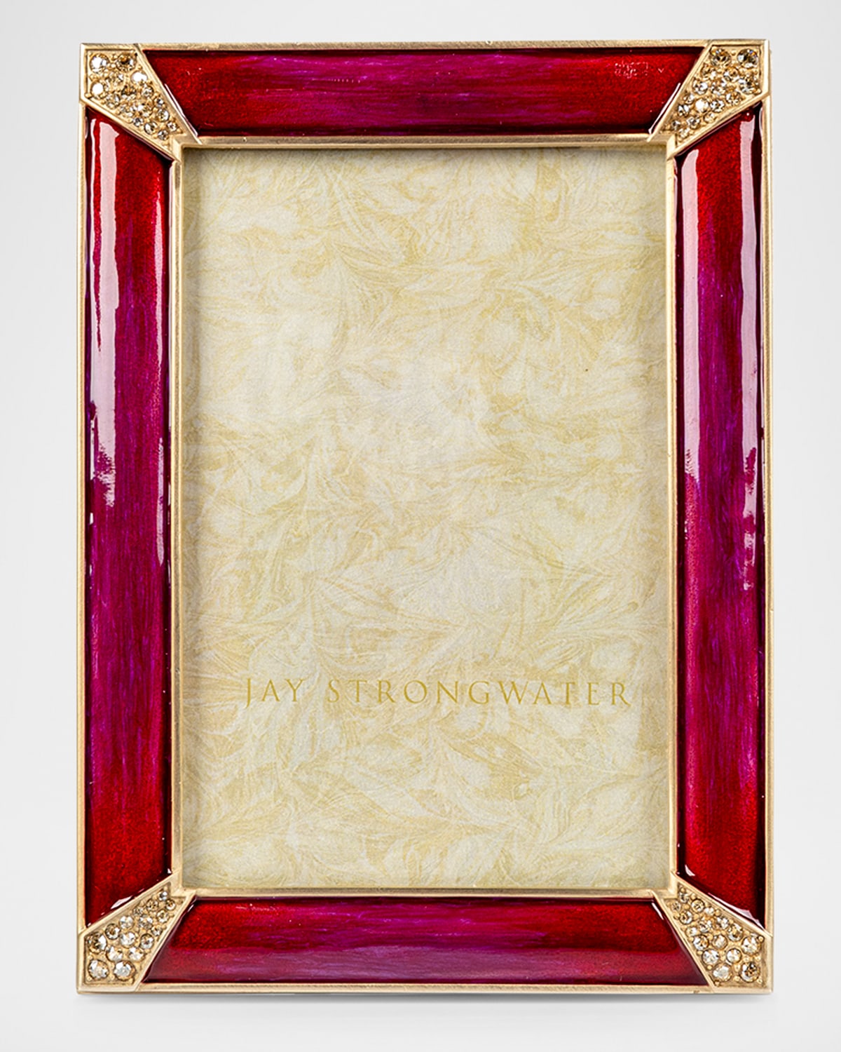 Jay Strongwater Lavinia 4" X 6" Picture Frame, Bouquet
